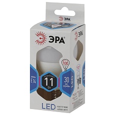 Лампа светодиодная ЭРА E14 11W 4000K матовая LED P45-11W-840-E14 Б0032988 2