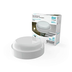 Настенно-потолочный светодиодный светильник Gauss Elementary 126411208-S 3