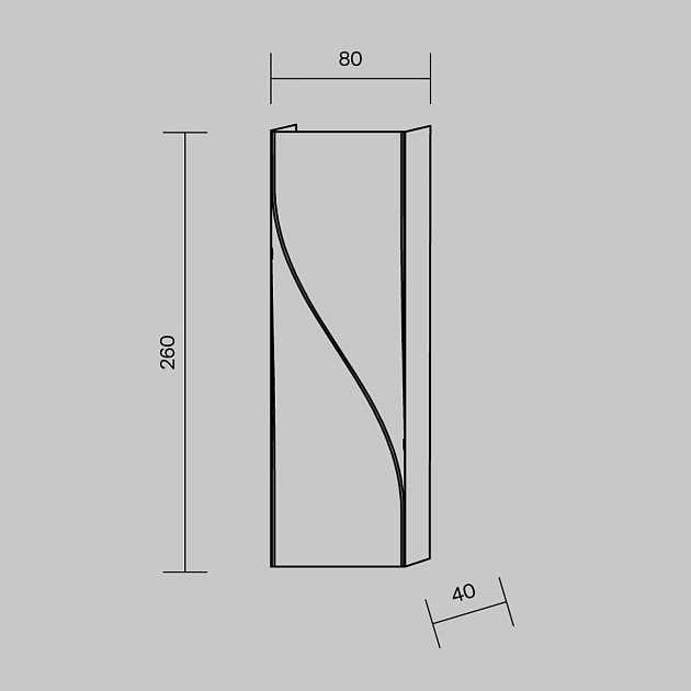 Уличный настенный светодиодный светильник Maytoni Twist O040WL-L11B3K Фото № 2