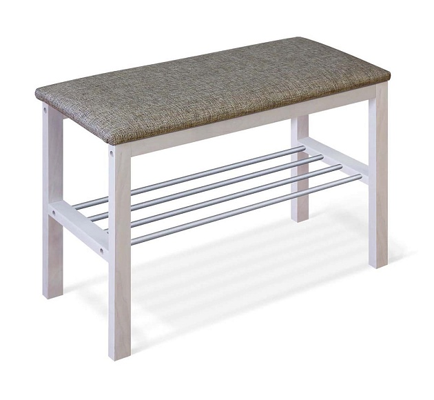 Обувница Sheffilton Альберо SHT-B2 беленый/кедровый/алюм.метал 7097127201 изображение 5 Обувница Sheffilton Альберо SHT-B2 беленый/кедровый/алюм.метал 7097127201 Фото № 5