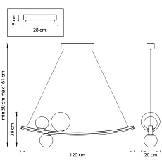 Подвесная светодиодная люстра Lightstar Croco 815436 5