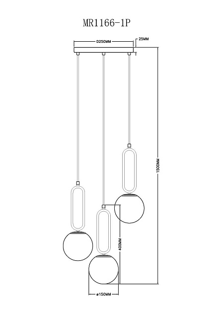 Подвесная люстра MyFar Pierre MR1166-1P изображение 2 Подвесная люстра MyFar Pierre MR1166-1P Фото № 2