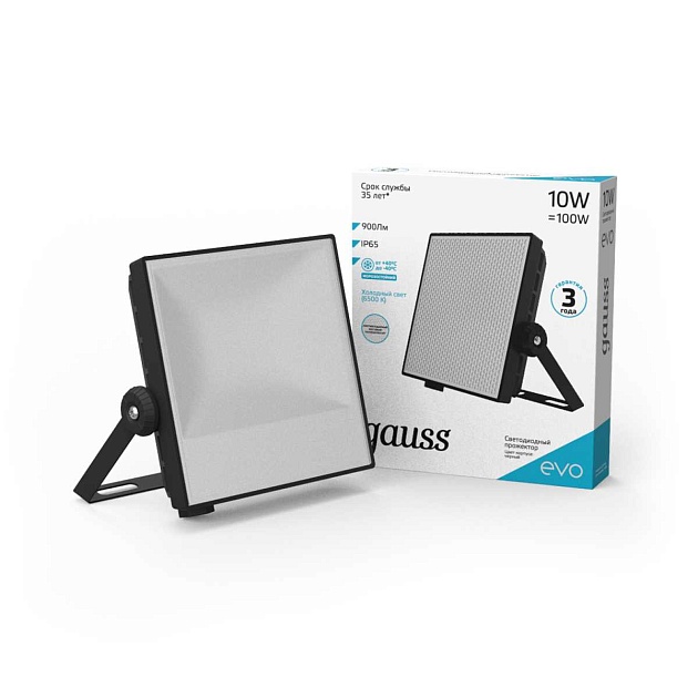 Прожектор светодиодный Gauss Evo 10W 6500К 687511310 Фото № 3