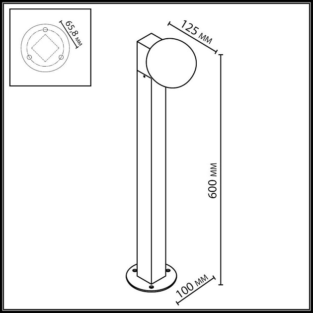 Грунтовый светильник Odeon Light NATURE 7124/1G Фото № 2