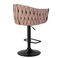 Стул барный DOBRIN LEON (коричневая ткань (LAR 275-3)) 9690-LM LEON 2