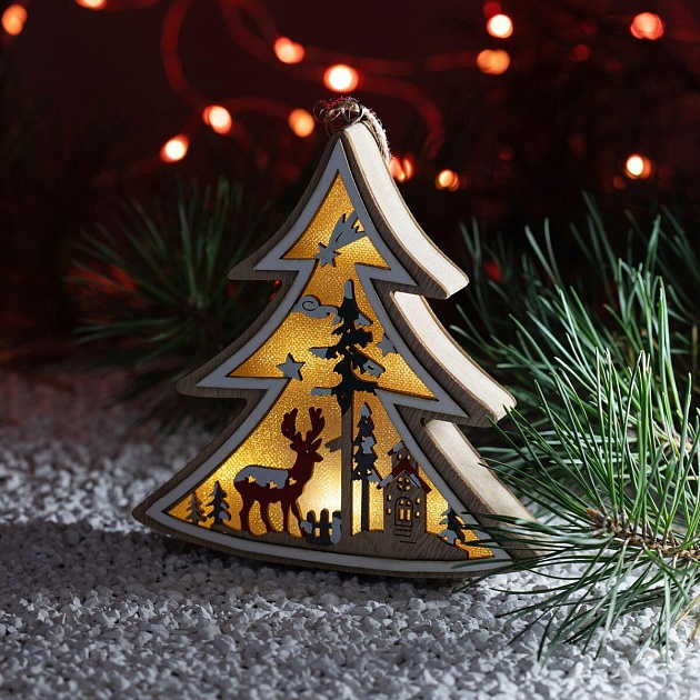 Светодиодная новогодняя фигура ЭРА Ёлочка ENGDS-17 Б0056010 изображение 1 Светодиодная новогодняя фигура ЭРА Ёлочка ENGDS-17 Б0056010 Фото № 1