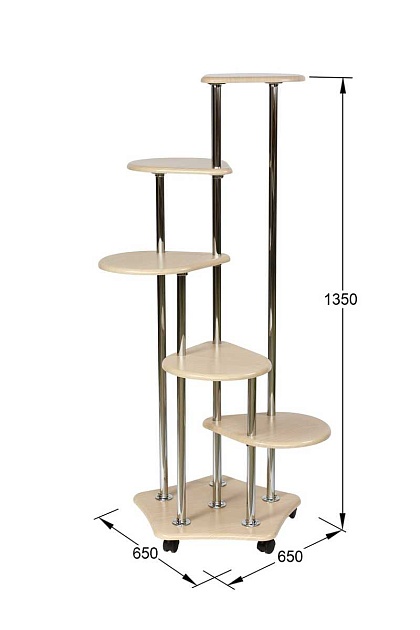 Подставка для цветов Мебелик Пятерочка 006649 изображение 3 Подставка для цветов Мебелик Пятерочка 006649 Фото № 3