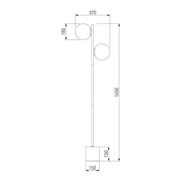 Торшер Eurosvet Marbella 01158/2 латунь изображение 2 Торшер Eurosvet Marbella 01158/2 латунь Фото № 2