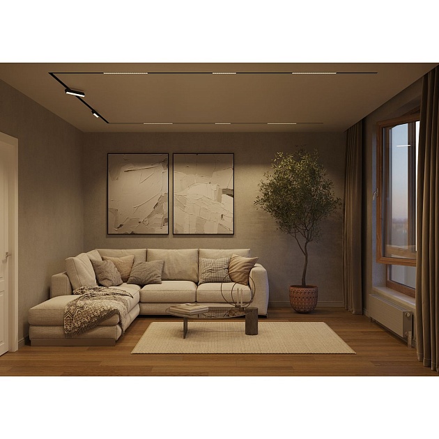 Трековый светодиодный светильник Denkirs Smart Grill DK8001-BK Фото № 5