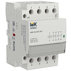 ARMAT Контактор модульный KMR 40А 24В AC/DC 2НО 2НЗ IEK AR-KMR20-040-22-024