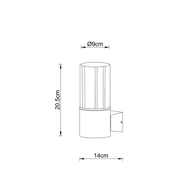 Уличный настенный светильник Arte Lamp Seginus A6515AL-1BK Фото № 2
