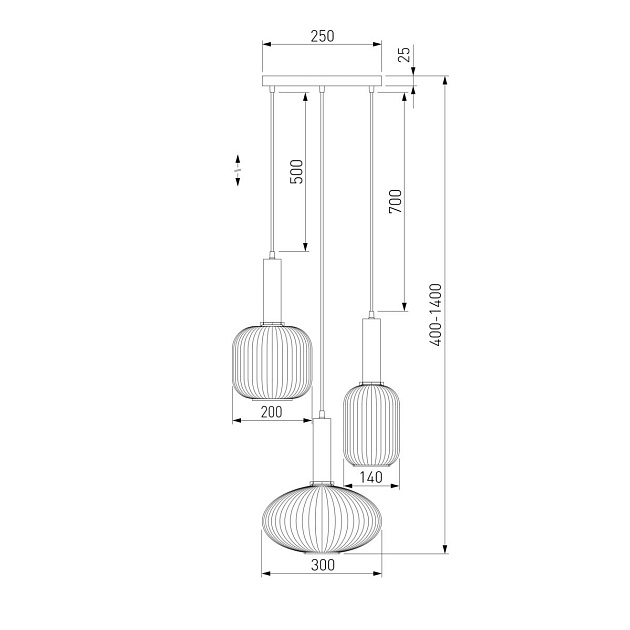 Подвесной светильник Eurosvet Bravo 50183/3 черный изображение 2 Подвесной светильник Eurosvet Bravo 50183/3 черный Фото № 2