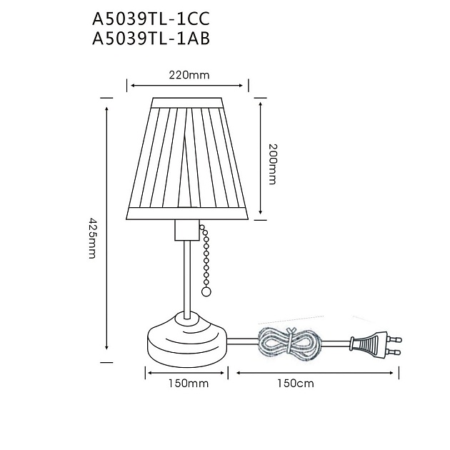 Настольная лампа Arte Lamp Marriot A5039TL-1AB изображение 2 Настольная лампа Arte Lamp Marriot A5039TL-1AB Фото № 2