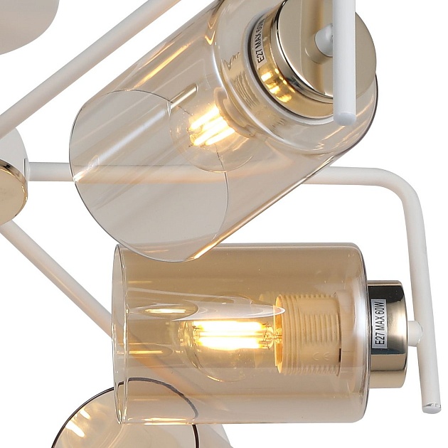 Потолочная люстра Illumico IL8248-6COU-79 WH GD изображение 3 Потолочная люстра Illumico IL8248-6COU-79 WH GD Фото № 3