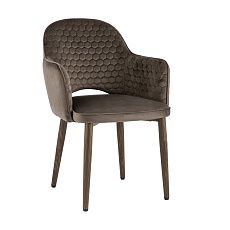 Кухонный стул Stool Group Венера Хани велюр коричневый (ножки дерево) MC16-2YS-2 KD HLR-49
