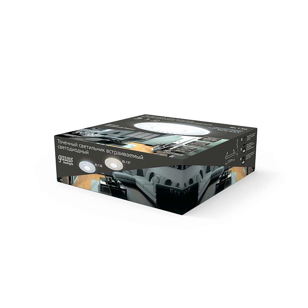 Встраиваемый светильник Gauss Backlight BL136  Фото № 2