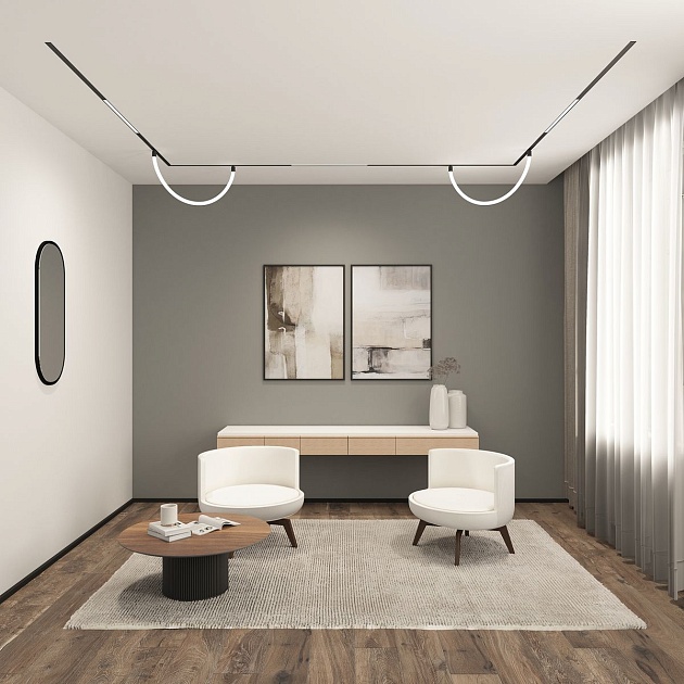 Трековый светодиодный светильник Denkirs Smart Linear DK8005-BK изображение 5 Трековый светодиодный светильник Denkirs Smart Linear DK8005-BK Фото № 5