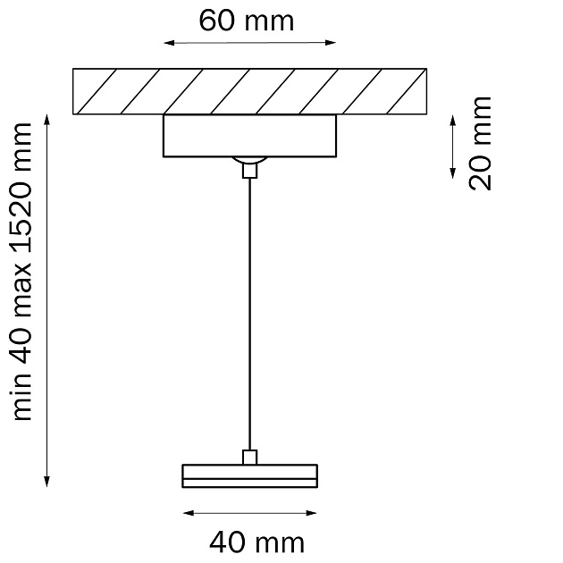 Подвес для трека Lightstar Teta 505176 Фото № 2