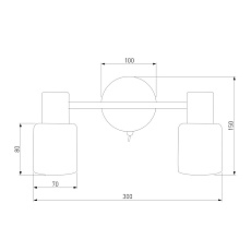 Спот Eurosvet Corso 20089/2 хром 1