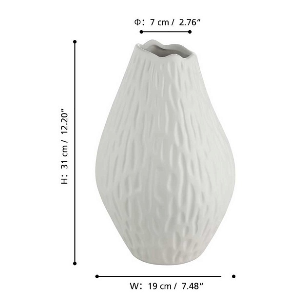 Ваза декоративная Eglo MALBAIE 421021 изображение 2 Ваза декоративная Eglo MALBAIE 421021 Фото № 2