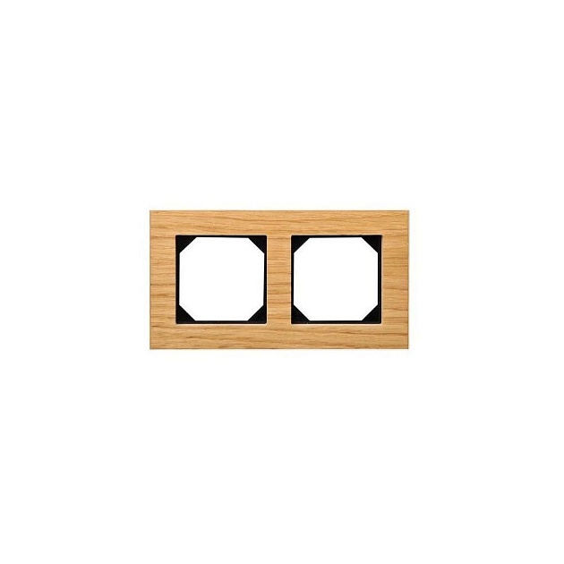 Рамка 2-постовая Liregus Epsilon дуб 28-221 Фото № 1