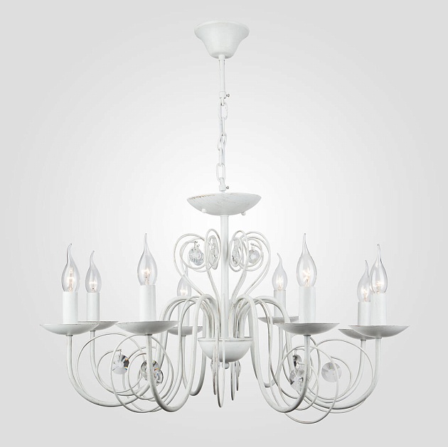 Подвесная люстра Eurosvet 60018/8 белый с золотом изображение 1 Подвесная люстра Eurosvet 60018/8 белый с золотом Фото № 1