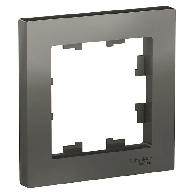 Рамка 1-постовая Systeme Electric AtlasDesign сталь ATN000901 Фото № 1