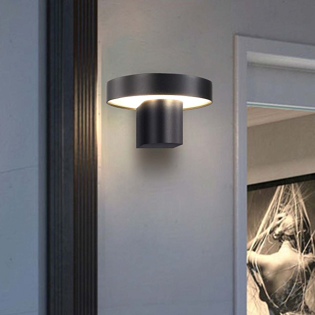 Уличный настенный светодиодный светильник Favourite Grybas 4640-1W Фото № 6