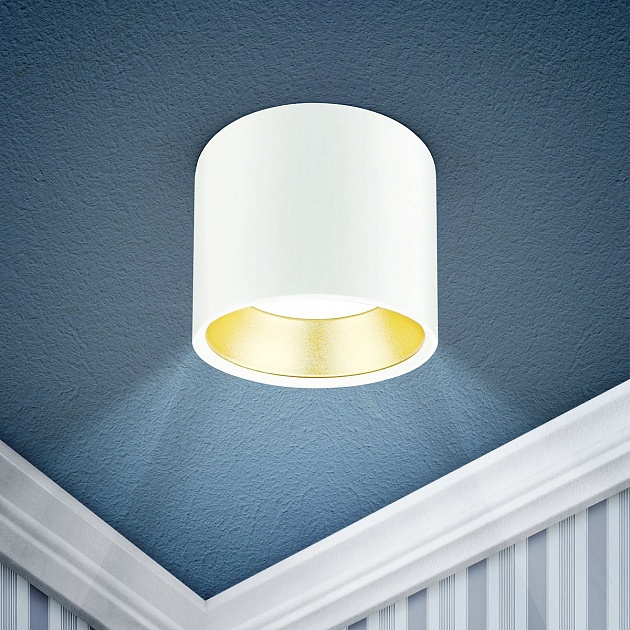 Накладной светильник ЭРА OL8 GX53 WH/GD Б0048536 Фото № 2