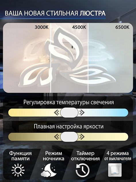 Потолочная светодиодная люстра Natali Kovaltseva LED LAMPS 81426 Фото № 2