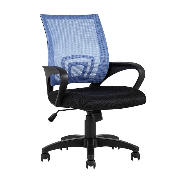 Офисное кресло TopChairs Simple голубое D-515 light blue Фото № 1