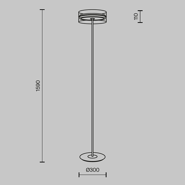 Торшер Maytoni MOD348FL-L24BBS3K Фото № 10