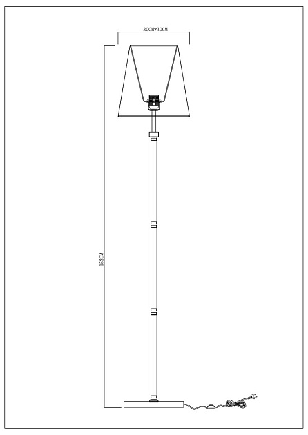 Торшер Arte Lamp Kensington A4098PN-1CC Фото № 2