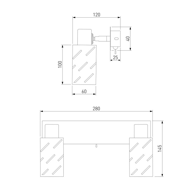 Спот Eurosvet Fente 20090/2 белый/хром Фото № 2