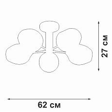 Потолочная люстра Vitaluce V3956-7/5PL 1