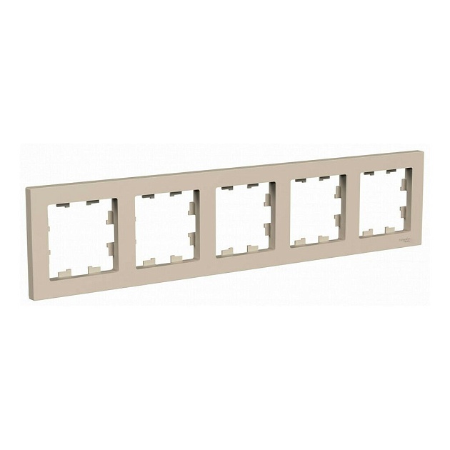 Рамка 5-постовая Systeme Electric AtlasDesign песочный ATN001205 Фото № 1