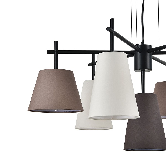 Подвесная люстра Indigo Abbinare 13032/7P Black V000534 Фото № 3