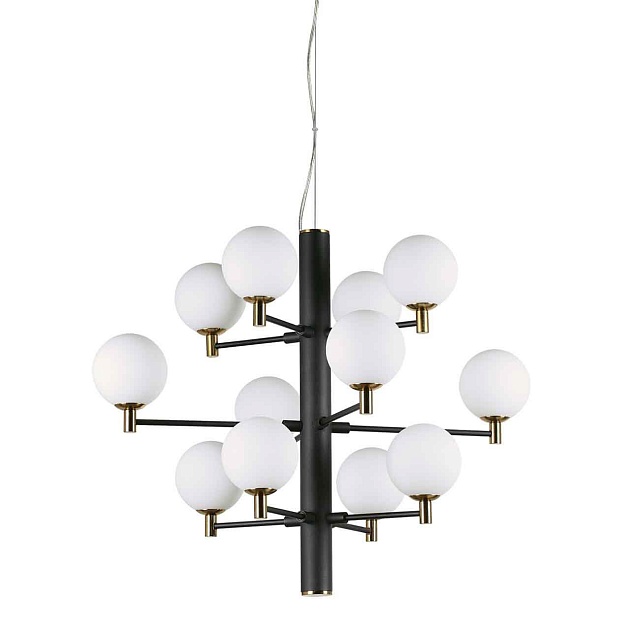 Подвесная люстра Ideal Lux Copernico SP12 Nero 197319 Фото № 1