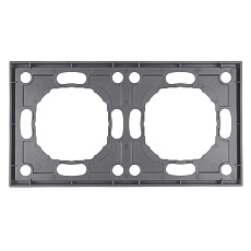 Рамка STEKKER, PFR00-5002-10 2-местная, серия Эмили, платиново-серый, soft touch 49963 4