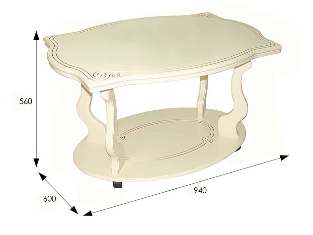 Журнальный стол Мебелик Берже 3 001447 изображение 3 Журнальный стол Мебелик Берже 3 001447 Фото № 3