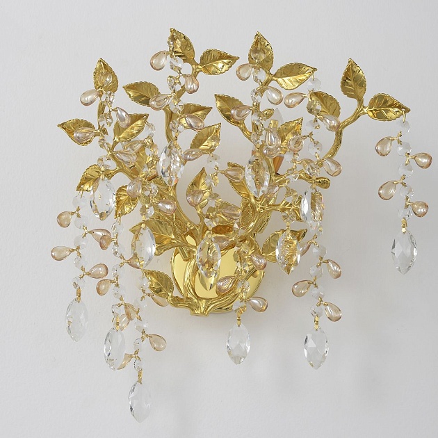 Настенный светильник Crystal Lux Eden AP2 Gold изображение 6 Настенный светильник Crystal Lux Eden AP2 Gold Фото № 6