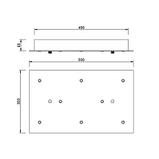 Потолочное основание Mantra Modular Light Florones 9387 5