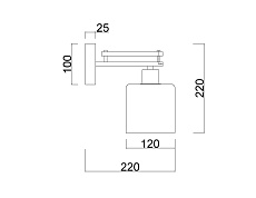 Бра MyFar Wall Bona MR1590-1C 1