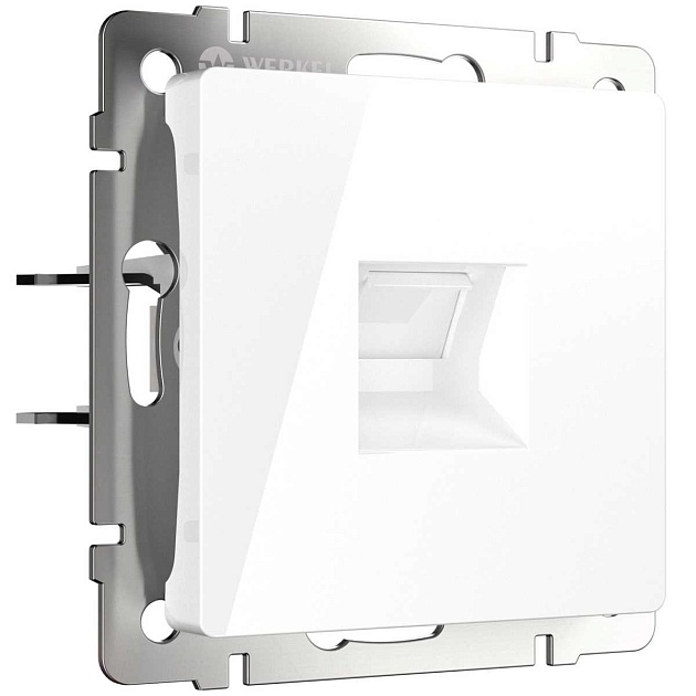 Розетка Werkel Ethernet RJ-45 белая W1181001 4690389155369 изображение 1 Розетка Werkel Ethernet RJ-45 белая W1181001 4690389155369 Фото № 1