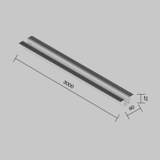 Профиль для уличной трековой системы Maytoni Outdoor O-TR002BF-P-B3M 2