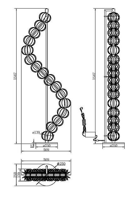 Торшер Maytoni Golden Cage MOD216FL-L38G3K изображение 2 Торшер Maytoni Golden Cage MOD216FL-L38G3K Фото № 2