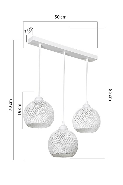 Подвесная люстра Toplight Lizbeth TL1612L-03WH изображение 4 Подвесная люстра Toplight Lizbeth TL1612L-03WH Фото № 4