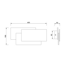 Настенный светодиодный светильник Mantra Tahiti 8090 1
