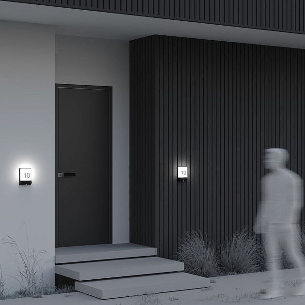 Уличный настенный светодиодный светильник Maytoni Row O448WL-L9GF3KSR Фото № 3