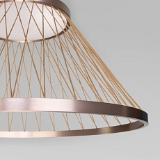 Подвесной светодиодный светильник Eurosvet Cesta 40017/1 LED коричневый 2